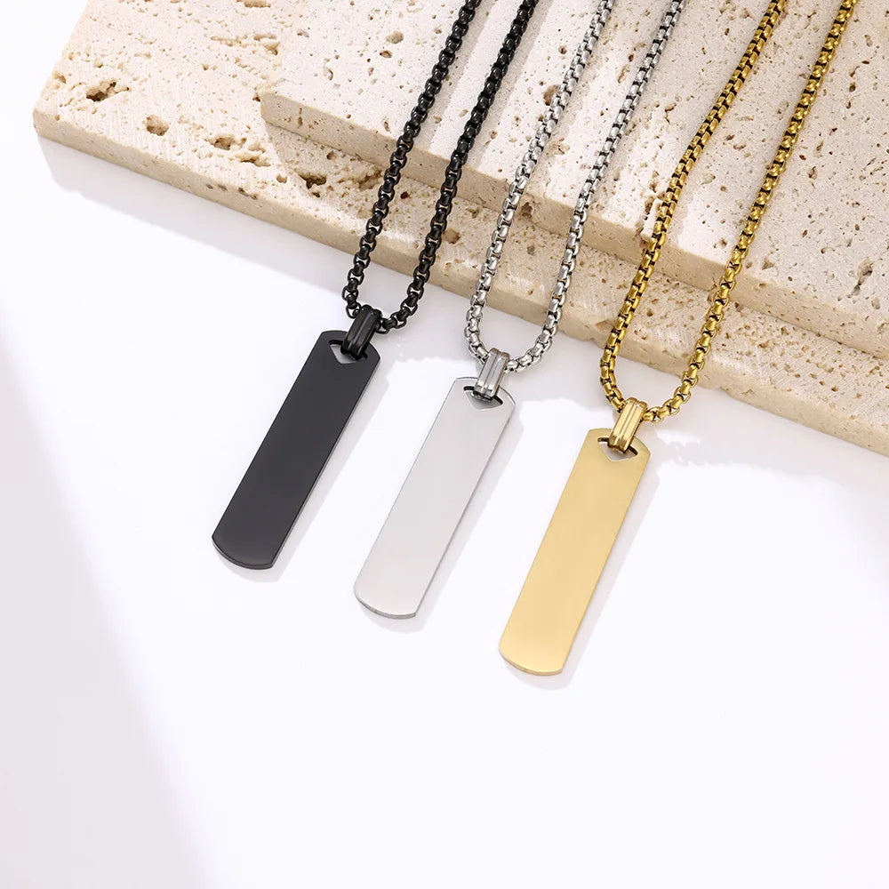 UILZ Personalized Domineering Triangle Spearhead Men's Couple Alloy Retro Hip-hop Arrow Necklace Pendant Jewelry