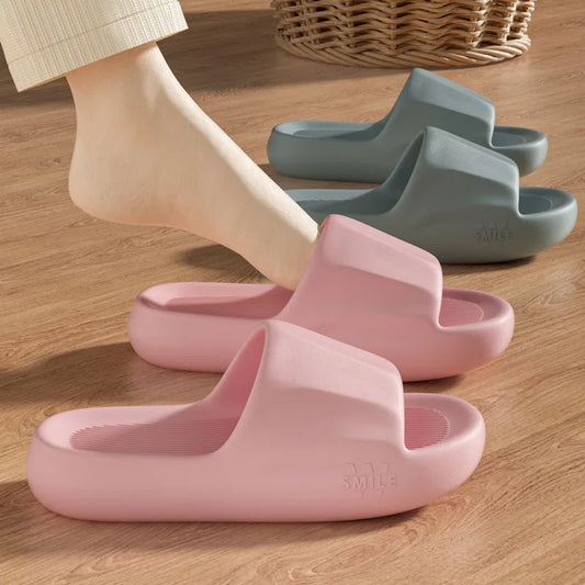 Cloud Platform House Slipper Woman Men Summer Sandals Flip Flops Beach Slides Casual Home Shoe Flat Non Slip EVA Female Bathroom
