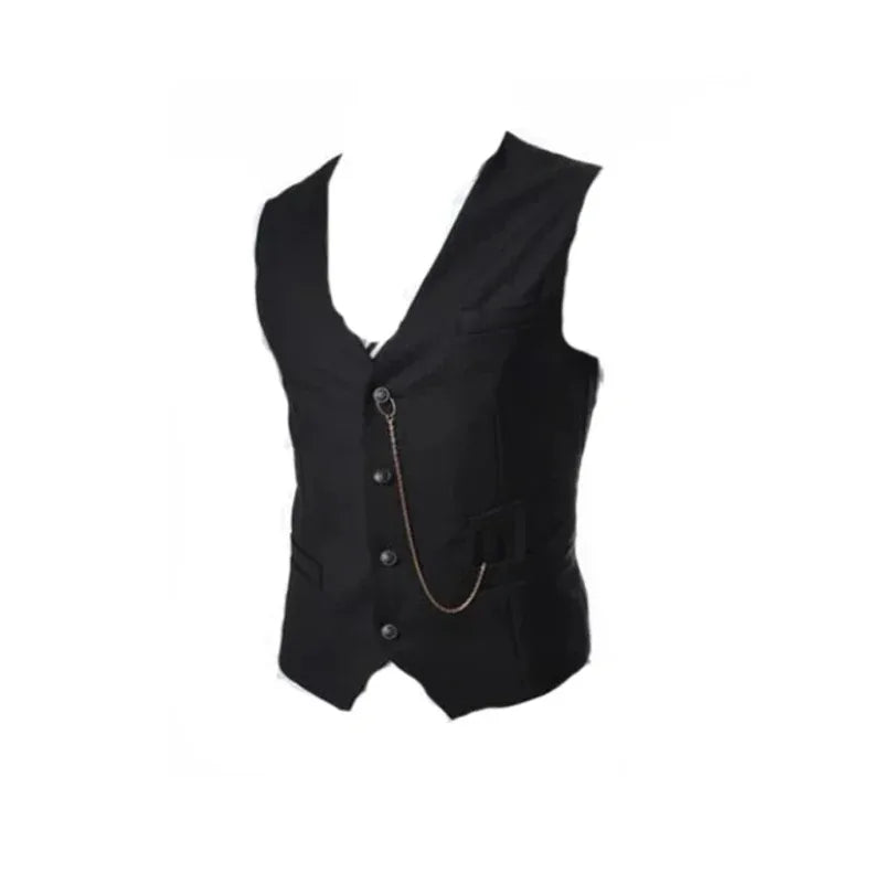 Gangster Costume And Accessories Set Steampunk WaistCoat Peaky Blinders Vest Pocket Watch 1920s Men Gatsby ☆★ww