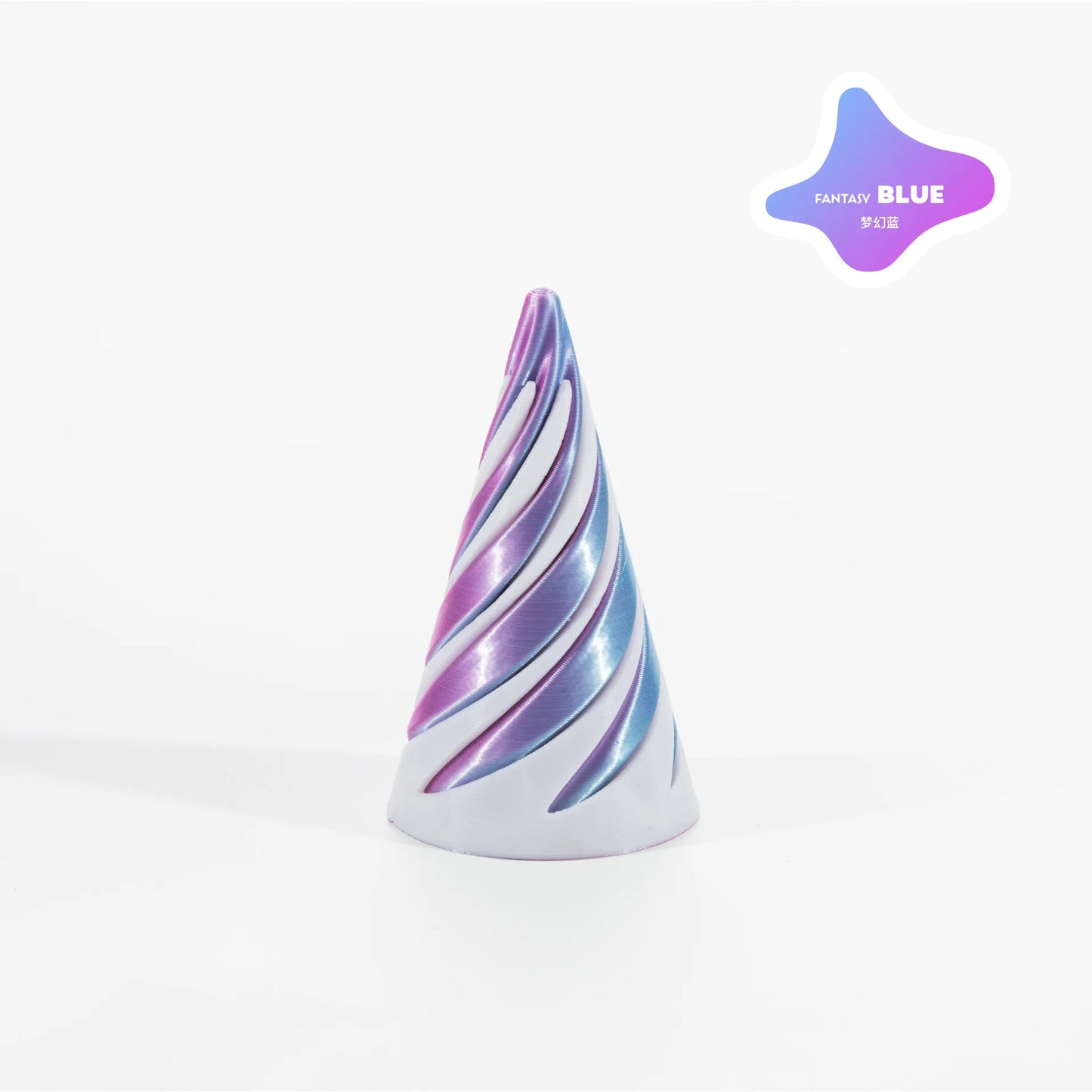 Pyramid Passthrough Sculpture 3D Printed Helix Screw Fidget Toy Spiral Cone Decompression Decorative Ornaments