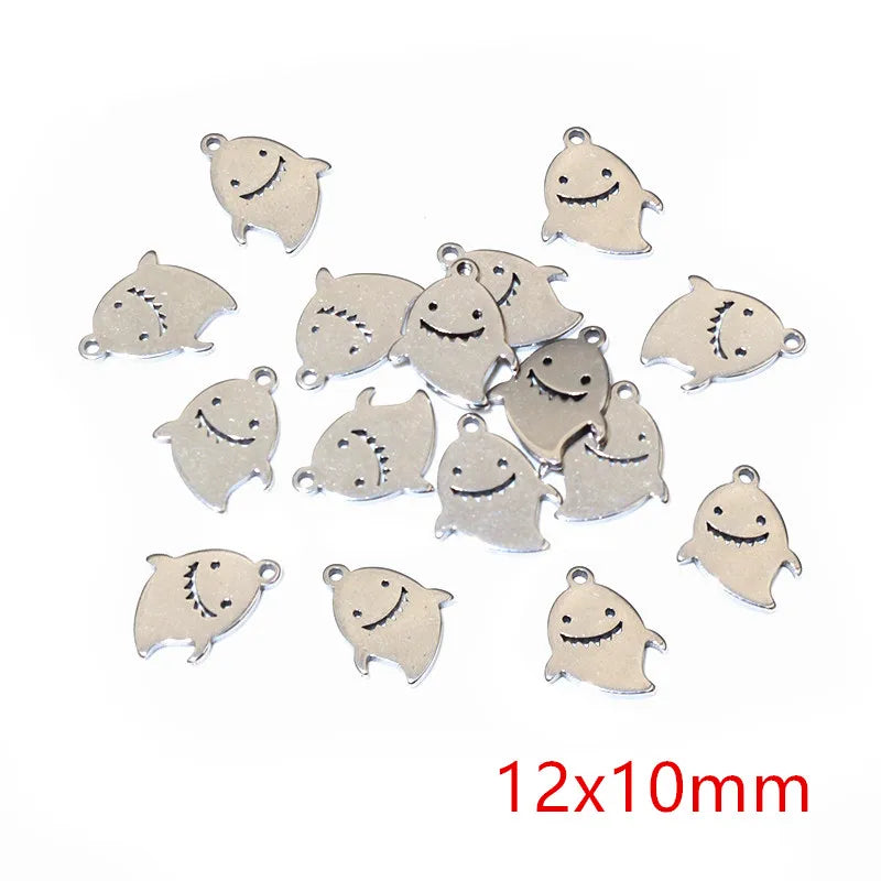 30pcs Stainless Steel Small Charms Ghost Moon Butterfly Star Cute Pendant Charm DIY Jewelry Making Accessories Necklace Bracelet