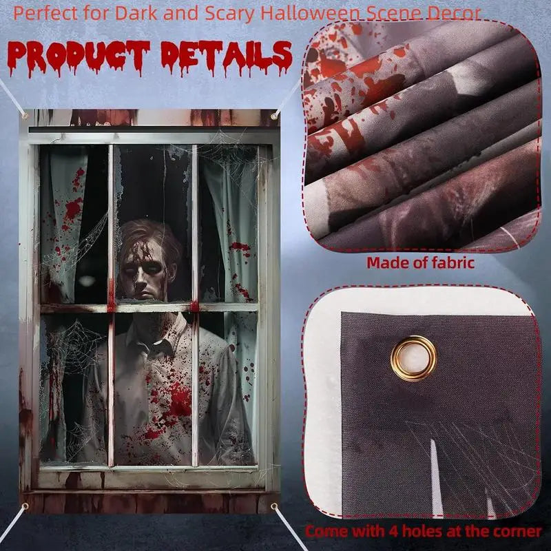 Gothic Banner  Photo Booth Props Festival Home Hanging ornaments for Haunted House Door