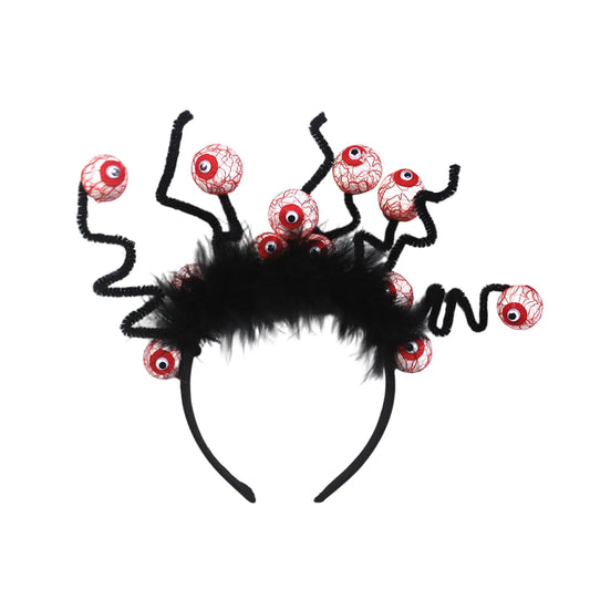 Eyeball Headband Creepy Party Hair Accessory Gothic Festival Costume Prop Spooky Hair Clip Horror Cosplay Decoration